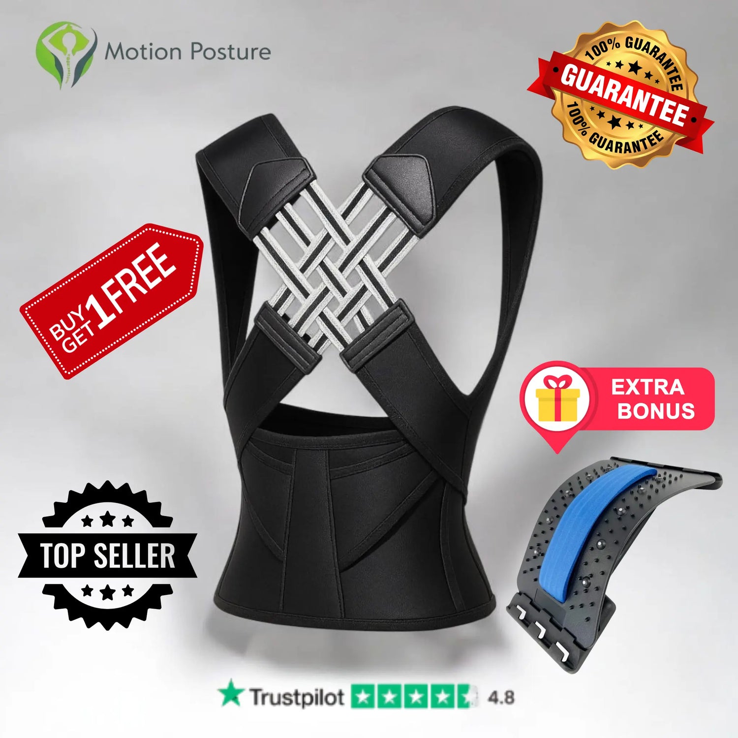 PostureCoreโข Corrector โ Confidence Through Perfect Posture Motion Posture