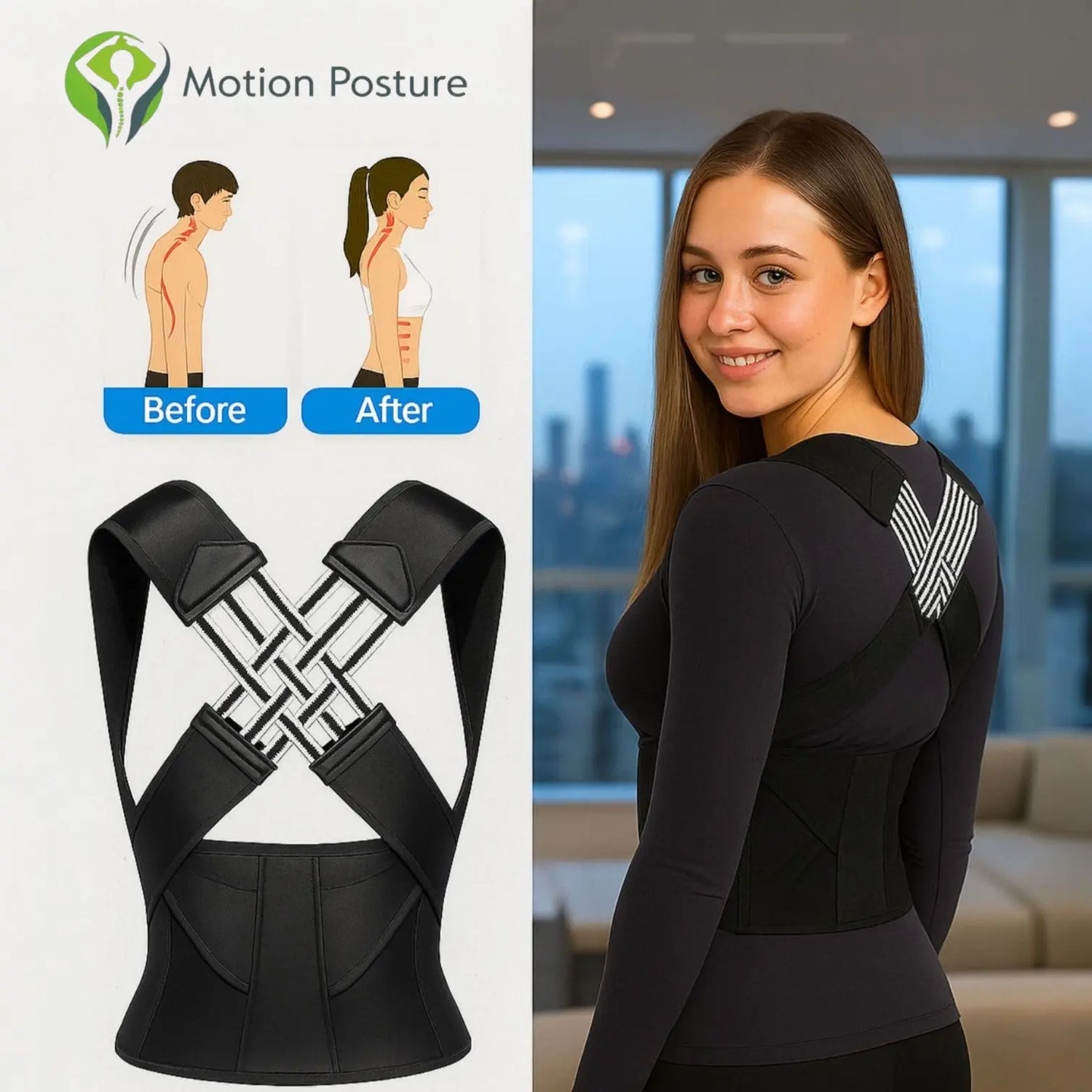 PostureCore™ Corrector – Confidence Through Perfect Posture Motion Posture